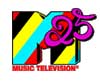 Logo del 25 aniversario del canal de television MTV