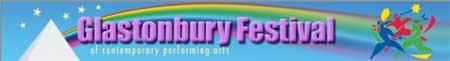 Cabecera de la web del festival Glastonbury