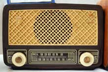 Imagen de una radio antigua