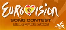 Logo del certamen de Eurovisión 2008
