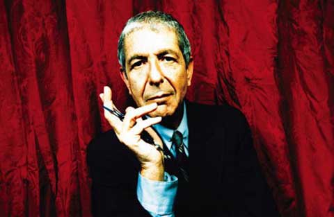 El cantante canadiense Leonard Cohen