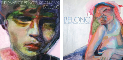Portadas del disco y single Belong de The Pains of Being Pure at Heart