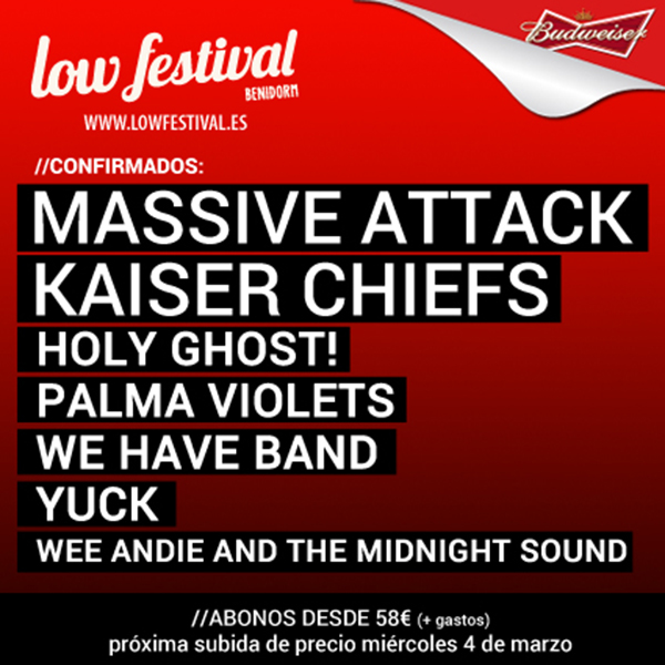 Confirmados para el Low Festival 2014
